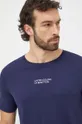 tmavomodrá Bavlnené tričko United Colors of Benetton