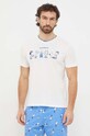 United Colors of Benetton t-shirt lounge bawełniany x Peanuts nadruk beżowy 30964M01I