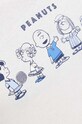 United Colors of Benetton t-shirt lounge bawełniany x Peanuts 30964M01I beżowy