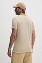 Oblečenie Bavlnené tričko Sisley 3WF0S101K béžová