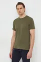 zelena Bombažna kratka majica Sisley Moški