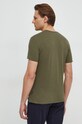Odzież Sisley t-shirt bawełniany 3WF0S101K zielony