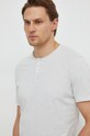 Sisley t-shirt bawełniany szary 3WF0S1009