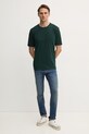 Хлопковая футболка Sisley 3I1XS101J зелёный SS25