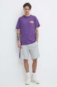 Volcom t-shirt bawełniany A3512414 fioletowy SS24