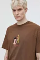 Βαμβακερό μπλουζάκι Volcom x ARTHUR LONGO 100% Βαμβάκι