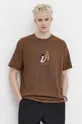 коричневий Бавовняна футболка Volcom x ARTHUR LONGO
