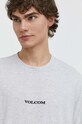 Bavlnené tričko Volcom sivá A4312410