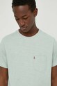 Levi's tricou din bumbac verde 19342