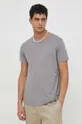 Bavlnené tričko Levi's 2-pak sivá