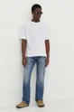 Βαμβακερό μπλουζάκι American VintageT-SHIRT ML COL ROND λευκό