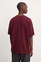Oblečenie Bavlnené tričko American Vintage MFIZ02AE24 burgundské
