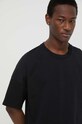 American Vintage tricou din bumbac negru MFIZ02AE24