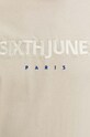 Хлопковая футболка Sixth June 25023 бежевый