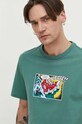 Converse t-shirt bawełniany zielony 10025978.A03