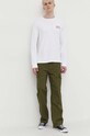 Хлопковый лонгслив Converse 10026572.A02 белый SS24