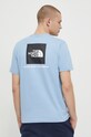 Odzież The North Face t-shirt bawełniany NF0A87NPQEO1 niebieski