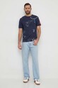 Desigual t-shirt in cotone 24SMTK23 blu navy SS24