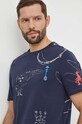 Desigual t-shirt in cotone blu navy 24SMTK23