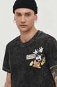 Bavlněné tričko Desigual x Disney MICKEY BAD MOOD černá 24SMTK29