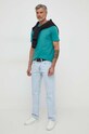 Desigual tricou din bumbac 24SMTK13 verde SS24