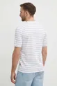 Βαμβακερό μπλουζάκι Sisley λευκό