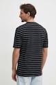Odzież Sisley t-shirt bawełniany 3QPBS103C czarny