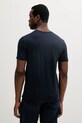 Odzież Sisley t-shirt bawełniany 3WF0S4001 granatowy
