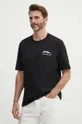 črna Bombažna kratka majica Sisley Moški