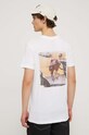 Βαμβακερό μπλουζάκι DC ADYZT05353 λευκό
