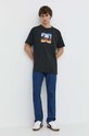 DC t-shirt bawełniany ADYZT05355 czarny SS24
