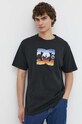 DC t-shirt bawełniany czarny ADYZT05355