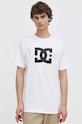 DC t-shirt bawełniany Star biały ADYZT05373