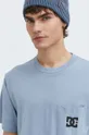 modrá Bavlnené tričko DC Pánsky