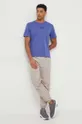 EA7 Emporio Armani t-shirt bawełniany niebieski