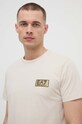EA7 Emporio Armani tricou din bumbac bej PJM9Z.3DPT07.1946