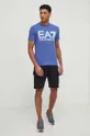 Kratka majica EA7 Emporio Armani modra