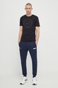 Bavlněné tričko EA7 Emporio Armani PJTJZ.3DPT39.1200 černá SS24