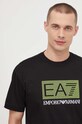 Pamučna majica EA7 Emporio Armani crna PJFBZ.3DPT40.1200
