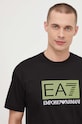 Pamučna majica EA7 Emporio Armani crna PJFBZ.3DPT40.1200