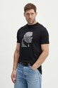 Karl Lagerfeld t-shirt bawełniany czarny 542224.755082