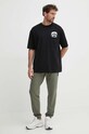 Karl Lagerfeld tricou din bumbac Dour Darcel X Karl 542270.755099 negru SS24