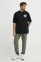 Karl Lagerfeld t-shirt bawełniany Dour Darcel X Karl czarny