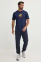 Bavlnené tričko adidas Originals Supply Short Sleeve Tee tmavomodrá
