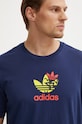 Памучна тениска adidas Originals Supply Short Sleeve Tee тъмносин IS0233