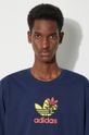 Pamučna majica adidas Originals Supply Short Sleeve Tee IS0233 mornarsko plava