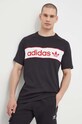 Памучна тениска adidas Originals Archive IS1404 черен SS24