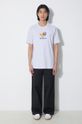 Памучна тениска adidas Originals IS2912 сив SS24