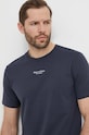 Îmbrăcăminte Marc O'Polo tricou din bumbac 421201251034 bleumarin