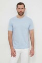 Odzież Marc O'Polo t-shirt bawełniany 421201251054 niebieski
